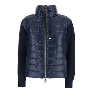 Herno Women Bimaterial Cotton Nylon Jacket